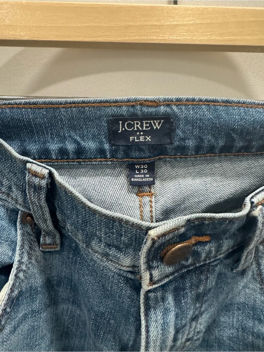 J. Crew Men's Medium Blue Relaxed Straight Jeans